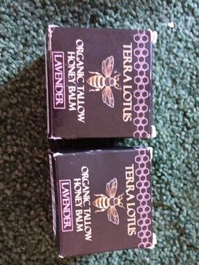 Terra Lotus Organic Tallow Honey Balm Lavender 2pk. 2 oz.